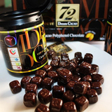韩国进口乐天72%纯黑巧克力86克罐装