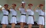军旅舞蹈演出服饰/舞台儿童表演海军装/白色女兵服装/迷彩服/军装