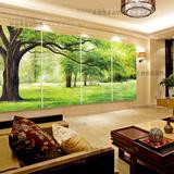 客厅装饰画壁画现代简约无框卧室玄关沙发背景墙画风景发财树挂画
