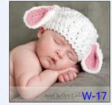 手工编织儿童摄影服饰 服装 婴儿帽宝宝针织帽 毛线秋冬批发帽子