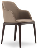 Grace chair from Poliform／现代简约意大利大牌红橡木餐椅