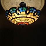 特价铁节能灯LED欧式蒂凡尼孔雀尾客厅餐厅过道阳台卧室吸顶灯