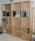 实木书柜儿童书柜书架1.8米超大容量储物柜