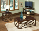 欧式铁艺复古桌子正方形茶几日本风格桌几高档时尚电视桌实木