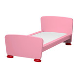 现货  宜家代购 IKEA 玛莫特 儿童床 含床板 粉色 江浙沪包邮