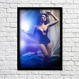 性感女郎 裸体美女人体艺术海报装饰画有框画壁画挂画配电箱E7521