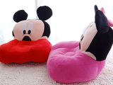 迪斯尼米奇米妮公仔老鼠毛绒玩具抱枕儿童卡通沙发靠垫坐垫可拆洗