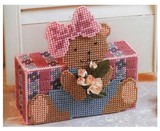 乐儿立体毛线绣3D十字绣抽纸盒纸巾盒客厅卧室套件长方形小熊B19
