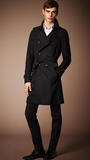 新款B家男式男款中长款风衣韩版修身男士商务休闲风衣外套 潮