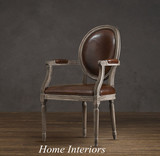 欧式仿古家具餐椅/法式餐椅/出口欧洲外贸真皮餐椅