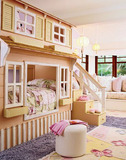 欧式/美式乡村家具定制多功能儿童床实木床房子床上下床别墅床