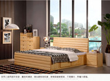 实木单人床双人床 松木单人双人床 带抽屉 高箱 实木床 可定制