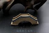 6CM苏州桥 陶瓷 工艺品 假山 奇石 鱼缸 盆景 建筑模型 风水摆件