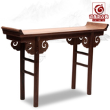 新中式古典红木家具实木供桌翘头案台 鸡翅木条案桌玄关中堂供台