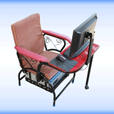 特价网吧沙发一体电脑椅 一体组装网吧专用摇臂铁艺沙发电脑桌椅