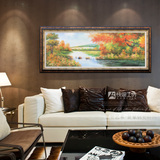 纯手绘 风景油画 客厅沙发背景高档装饰画 可定做 厂家直销