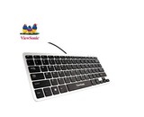 ViewSonic优派 KU855 巧克力 剪刀脚 苹果式超薄有线键盘