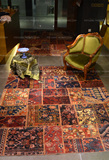 伊朗进口纯羊毛手工/波斯地毯/美式欧式现代补丁拼接做旧客厅卧室