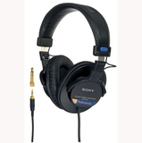 皇冠力推SONY索尼MDR-7506/V6录音棚DJ 监听耳机头戴式重低音耳机