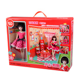 可儿娃娃家具餐厅组合套装礼盒 女孩芭芘娃娃儿童玩具洋娃娃3052