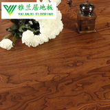 榆木浮雕实木复合木地板15mm多层地热地暖地板厂家特价 堪比贝尔