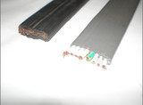 纯铜国标扁平柔软电线 TVVB 8芯1.5平方电动伸缩门专用扁电缆