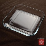钢化玻璃盘子透明耐热正方形沙拉水果炒菜盘西餐盘微波炉烤箱烘焙