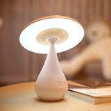 创意时尚蘑菇空气净化器可爱学生台灯usb充电式led护眼学习床头小