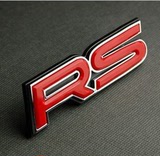 奇瑞A3无标中网RS标 RS中网标 RS赛车标 运动改装RS标 改装车标