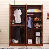 板式简易衣柜大衣柜实木质组合组装衣柜三门四门衣柜衣橱家具
