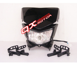 川崎250KLX正林越野摩托车改装鬼脸大灯鬼脸灯灯头罩灯罩鬼面罩