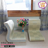 新款日式竹编榻榻米坐椅靠背椅无腿椅和室桌椅组合懒人沙发椅包邮