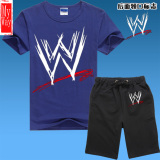 2014最新款WWET恤 约翰塞纳朋克大秀哥套装短袖短裤套装 男女夏款