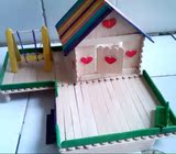 包邮雪糕棒DIY手工房子冰棍棒小屋建筑模型工具材料耗材半成品9
