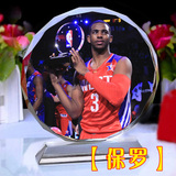 克里斯保罗海报水晶纪念品 NBA快船队篮球迷创意男女生日礼物礼品
