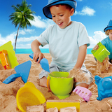 德国hape沙滩玩具套装宝宝玩沙工具大号儿童决明子玩具儿童节礼物