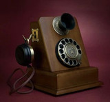 专柜正品派拉蒙1882转盘仿古电话机 老式古董电话机 实木旋转拨号