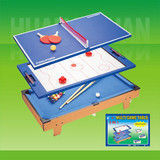 皇冠品牌儿童台球乒乓球桌面气旋冰球3用球台HG207-3