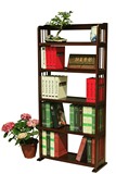五层实木书架/进口松木实木书柜/结实美观实用书橱