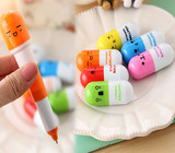 药丸伸缩笔胶囊笔好玩的新奇创意实用儿童学习用品玩具批发文具厂