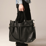 代购 韩版潮男包皮包旅行包休闲原创设计男士手提包单肩斜挎包