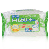 日本进口便携式马桶坐垫清洁湿巾银离子抗菌湿纸巾抽纸