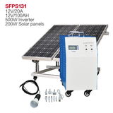 200w电池板家用太阳能发电机系统离网型500w输出便携式逆控一体机