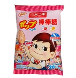 日本 不二家棒棒糖 20支装 多酚护齿 116g 4种口味 草莓 牛奶