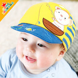 韩国2015春夏新款帽子3-6-12个月婴儿贝雷帽 1-2岁儿童鸭舌帽防晒