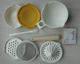 贝亲研磨器套装 日本代购 婴儿宝宝辅食食物料理机餐具碗勺多功能