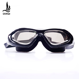 三奇泳镜专业平光电镀高清正品大框防水防雾游泳眼镜男女通用装备