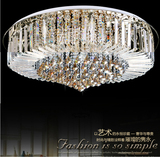 客厅圆灯水晶灯吸顶led水晶灯圆形直径1.2米1.5米1米水晶灯吸顶灯