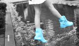 2016春秋款加厚雨鞋套雨靴套 韩国时尚女士防滑雨鞋套短筒单鞋套