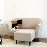 新款日式小户型客厅卧室沙发 北欧宜家简约单人双人三人布艺沙发